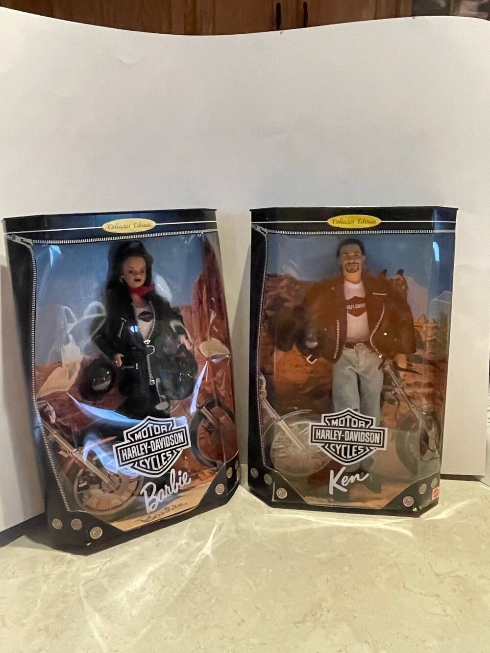 Vintage 1998 Harley Davidson Barbie & Ken Dolls NIB
